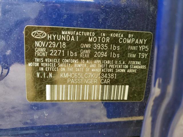 Hyundai Ioniq Blue Image 2