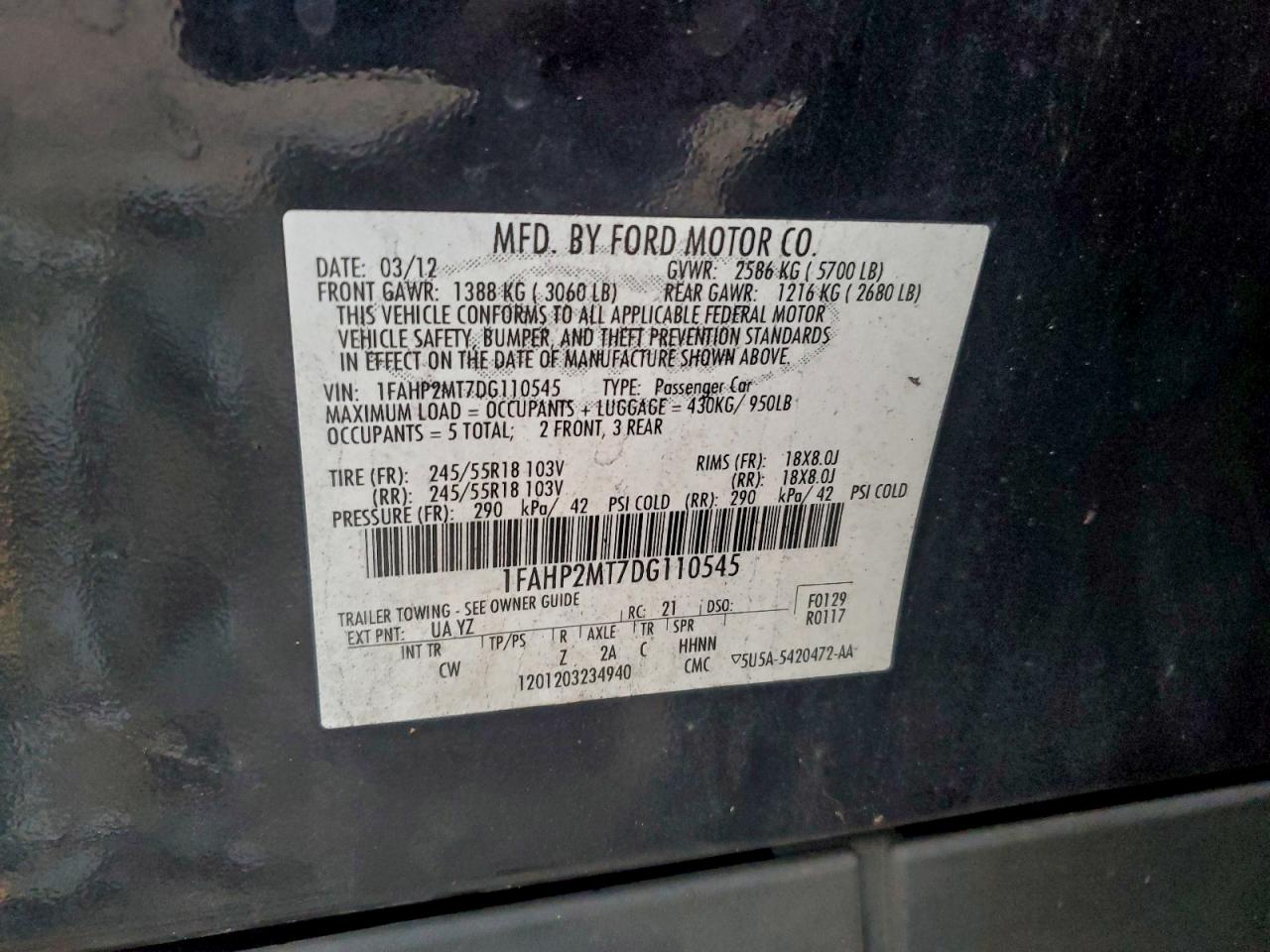 Ford Taurus Police Interceptor Image 9