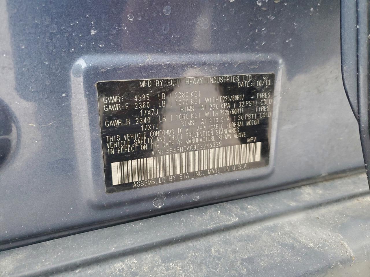 Subaru Outback 2.5i Image 12