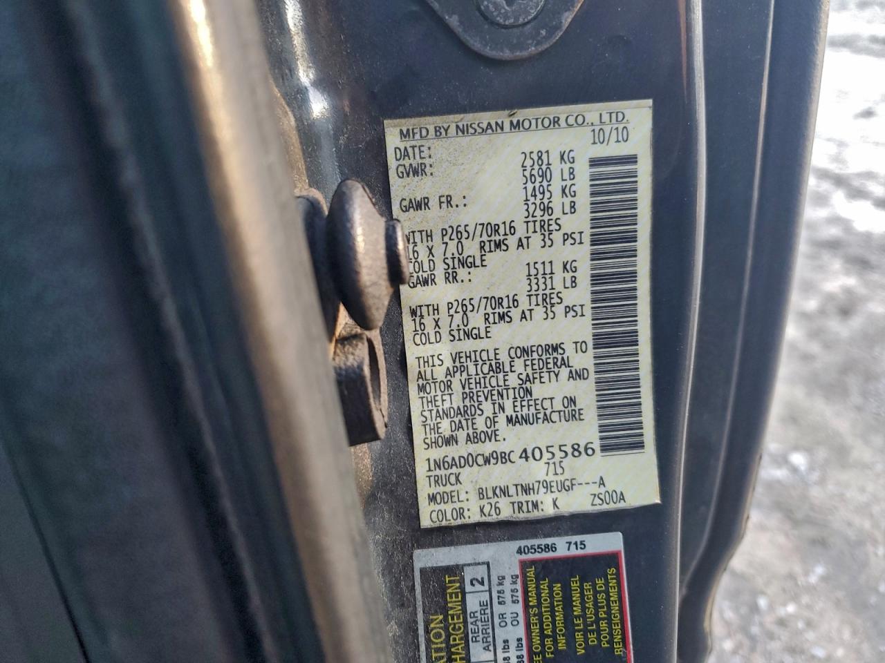 Nissan Frontier Sv Image 7