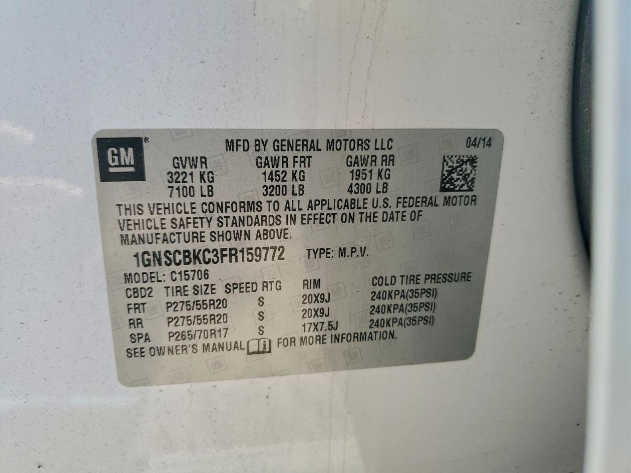 Chevrolet Tahoe C1500 Lt Image 7